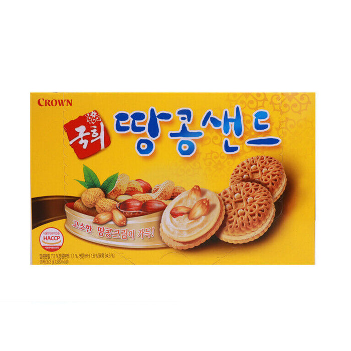 Crown Peanut Flavor Biscuit, 372 Gm