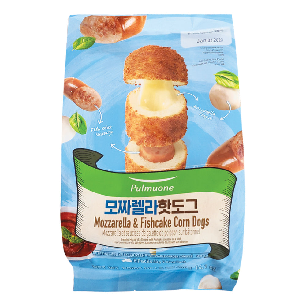 Pulmuone(17) Breaded Mozzarella & Fish Cake On A Stick