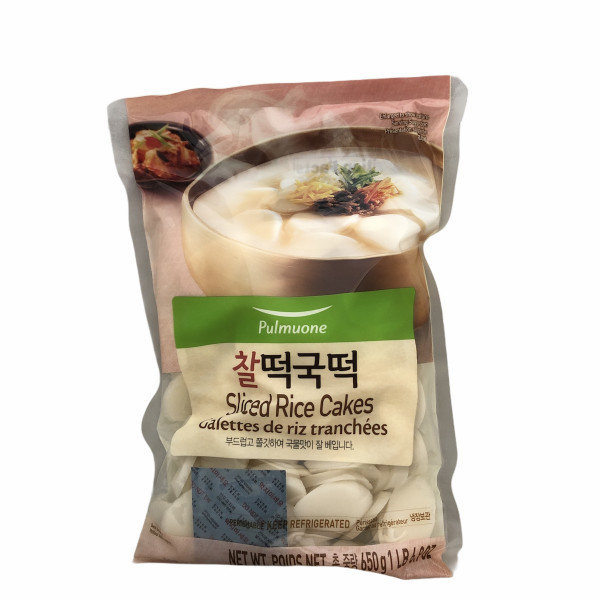 Ca_green Morning Inc / G Local Only] Pulmuone Sliced Rice Cakes 22.92 풀무원 찰떡국떡 650g