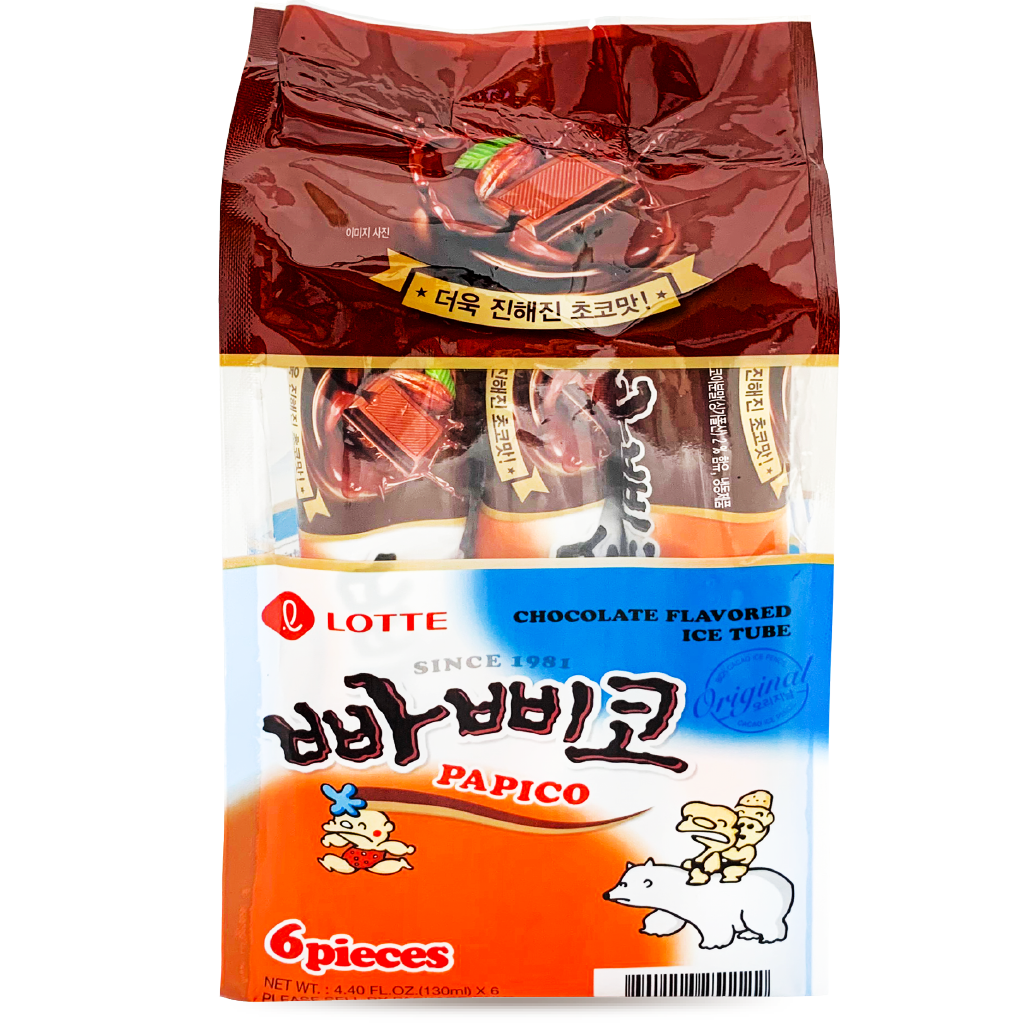 130ml*6 LOTTE - Chocolate Flavor Ice Tube