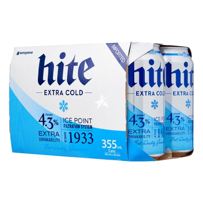 Hite Beer Can 6pk