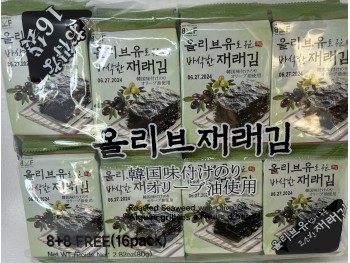 Korinus Roasted Seaweed Olive Oil 5gx16P 韩国味付海苔