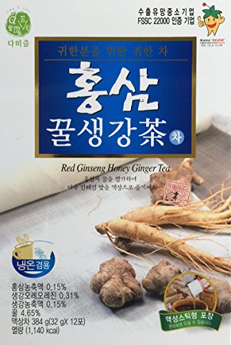 Damizle Red Ginseng Honey Ginger Tea 32g X 12T