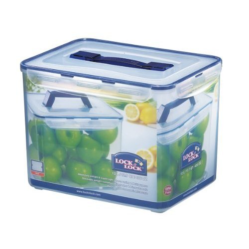Lock & Lock Rectangular Storage Container Clear/Blue, 12 L