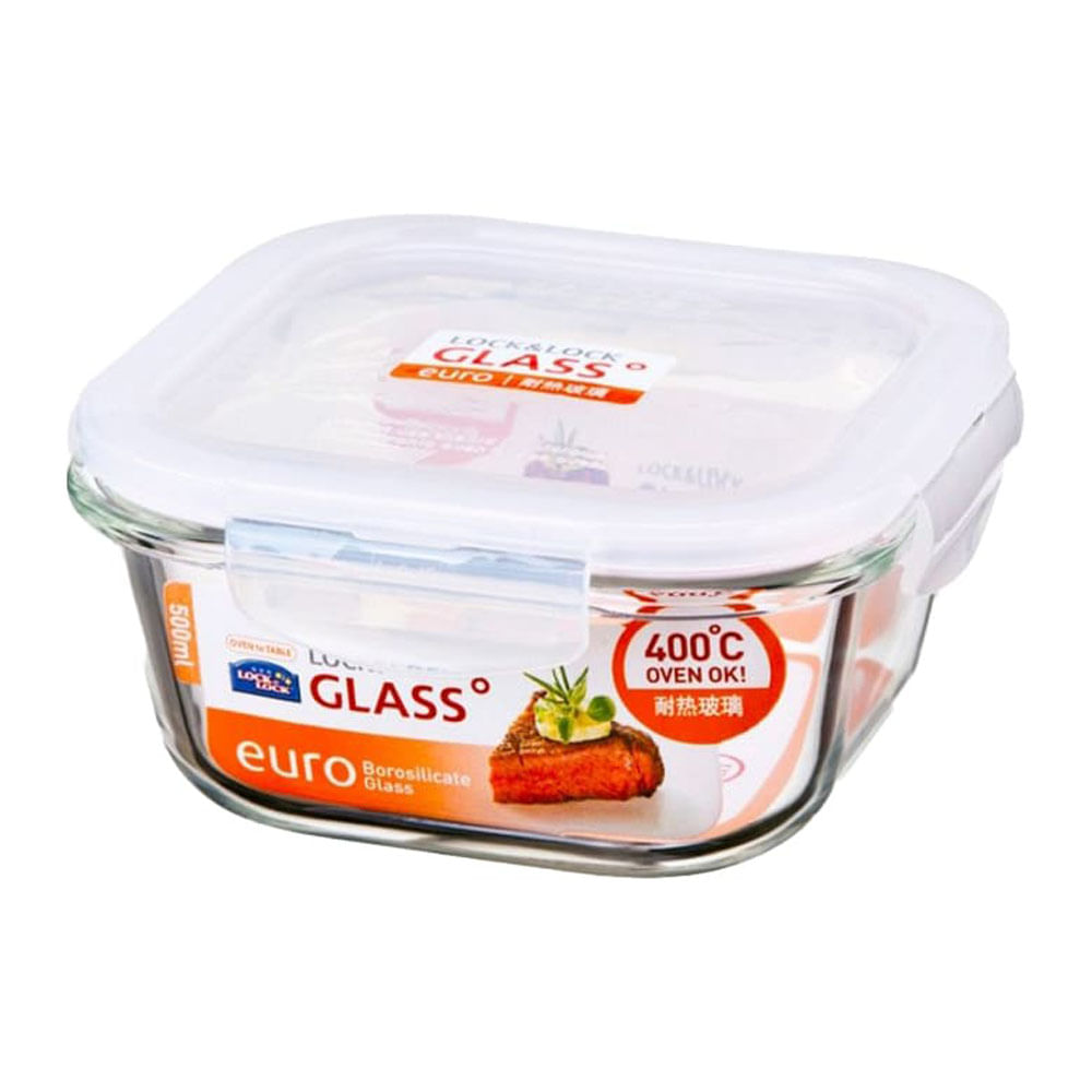 Lock & Lock LocknLock Euro Glass Square Container LLG214