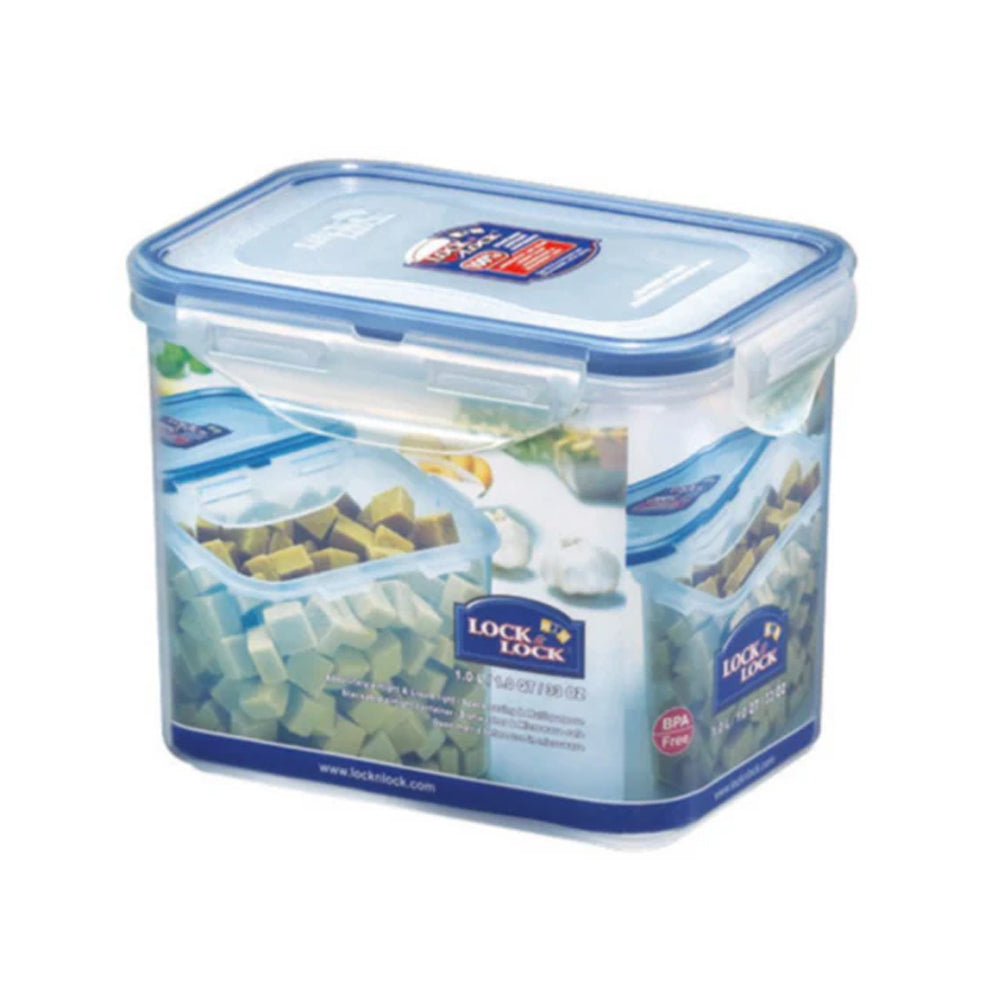 Lock & Lock Classic Tall Rectangular Food Container 1L