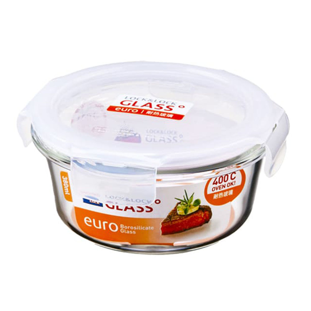 Lock & Lock Boroseal II Heat Resistant Glass Round 380ML