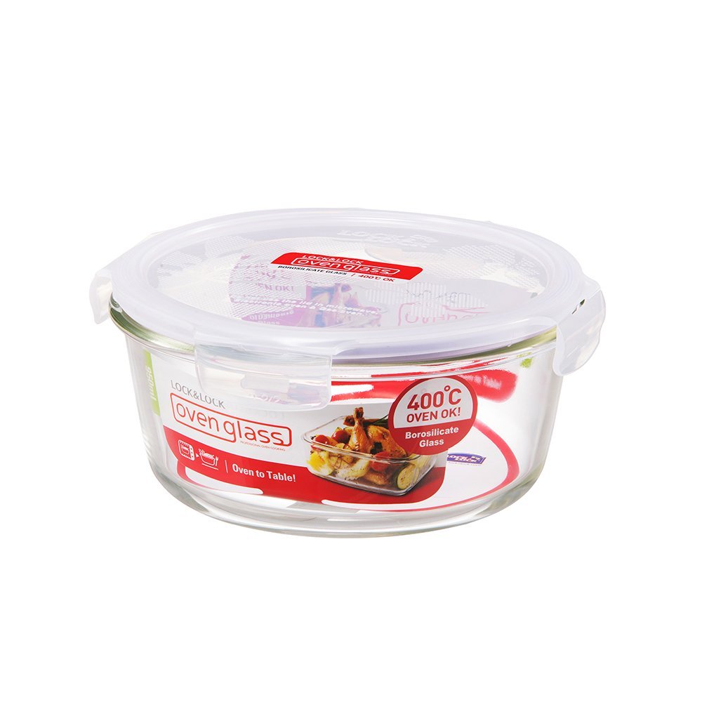 Lock & Lock Oven Glass Round Container