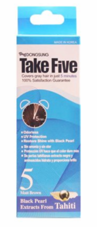 Dongsung Take 5 Permanent Hair Color 5 Matt Brown 1.05 Oz