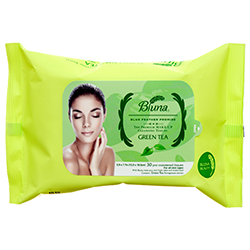 Bluna Facial Cleansing Tissue Green Tea