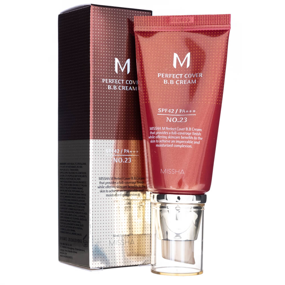 Missha ББ-крем M Perfect Cover BB Cream SPF42 / PA +++ 23 Natural Beige 50 Мл (8806333353736)