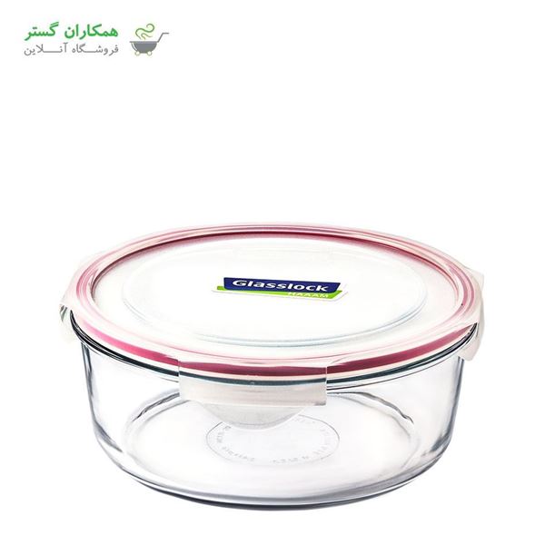 Glasslock Cutie Rotunda Din Sticla Cu Capac De Plastic 2L