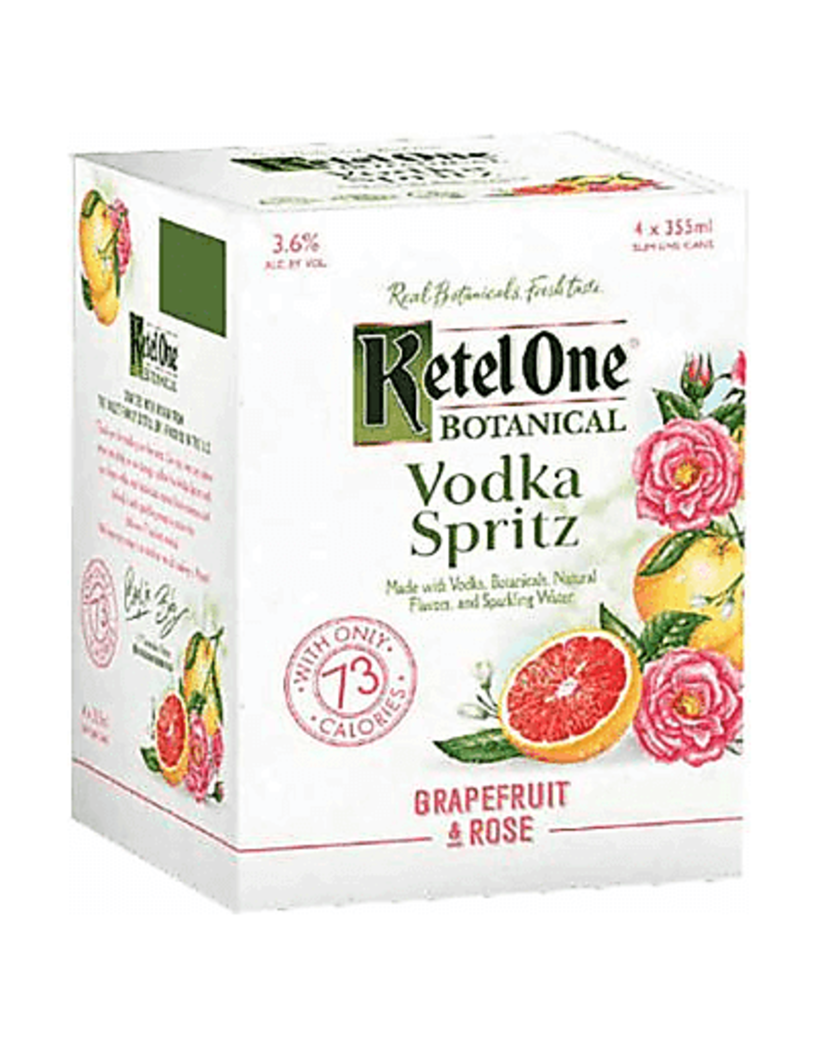 Ketel One Botanical Grapefruit & Rose Vodka Spritz 4 355 Ml Cans