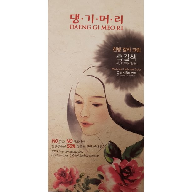 Daenggimeori 댕기머리 염색약 흑갈색 DGMR HAIR COLOR DARK BROWN