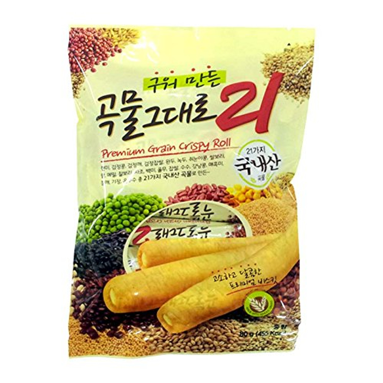 Kemy Korean Premium Multi Whole Grain Baked Crispy Rolls 180g