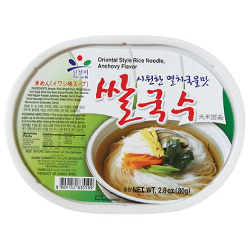 Shinsunmi 신선미 쌀국수 멸치국물맛 80G SSM RICE NOODLE ANCHOVY FLAVOR