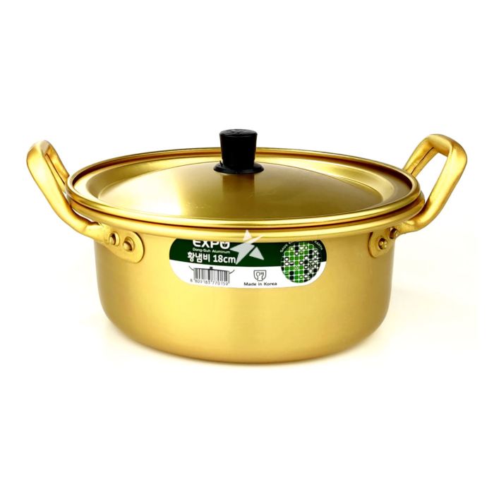 หม้อสแตนเลสทอง Silver Sauce Pan 18cm