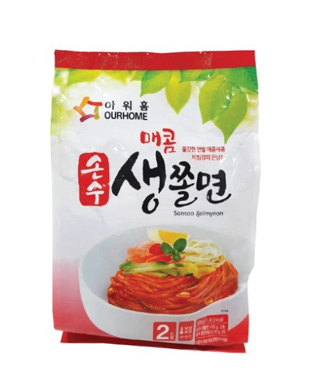 Ourhome 손수 매콤 생쫄면 430g SONSOO Spicy Chewy Noodles