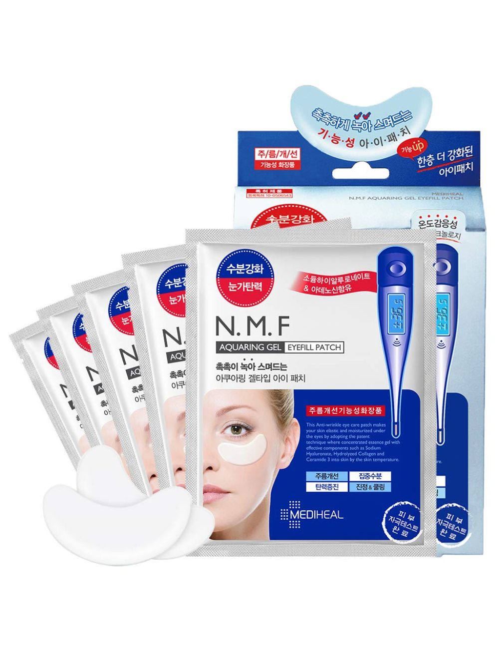 Mediheal Aquaring Gel Eyefill Patch, Moisturizing, 5 Sheets, 1.42 G Each