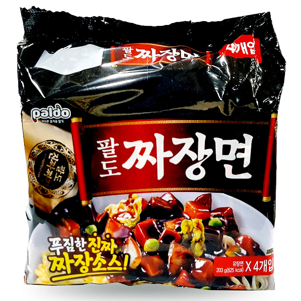 Paldo 203G*4 PD) Oriental Black Bean Noodle