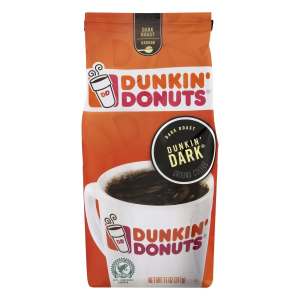 Dunkin' Donuts Coffee Ground Dark Roast 11oz Bag