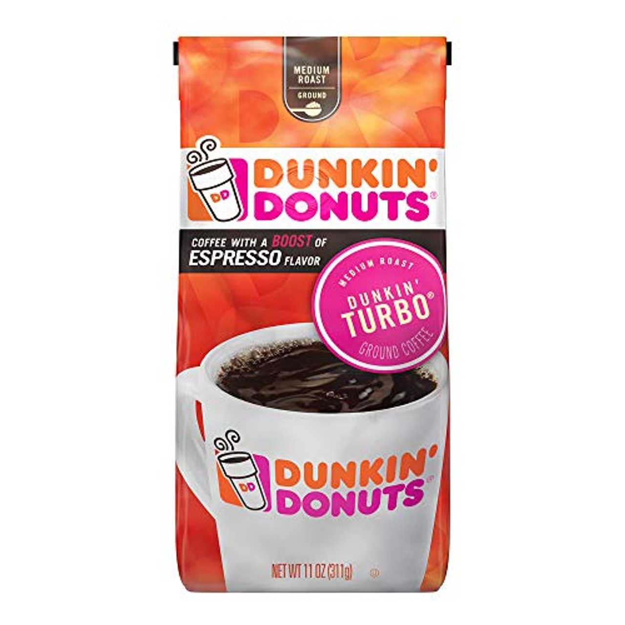 Dunkin' Donuts Medium Roast Ground Coffee Turbo