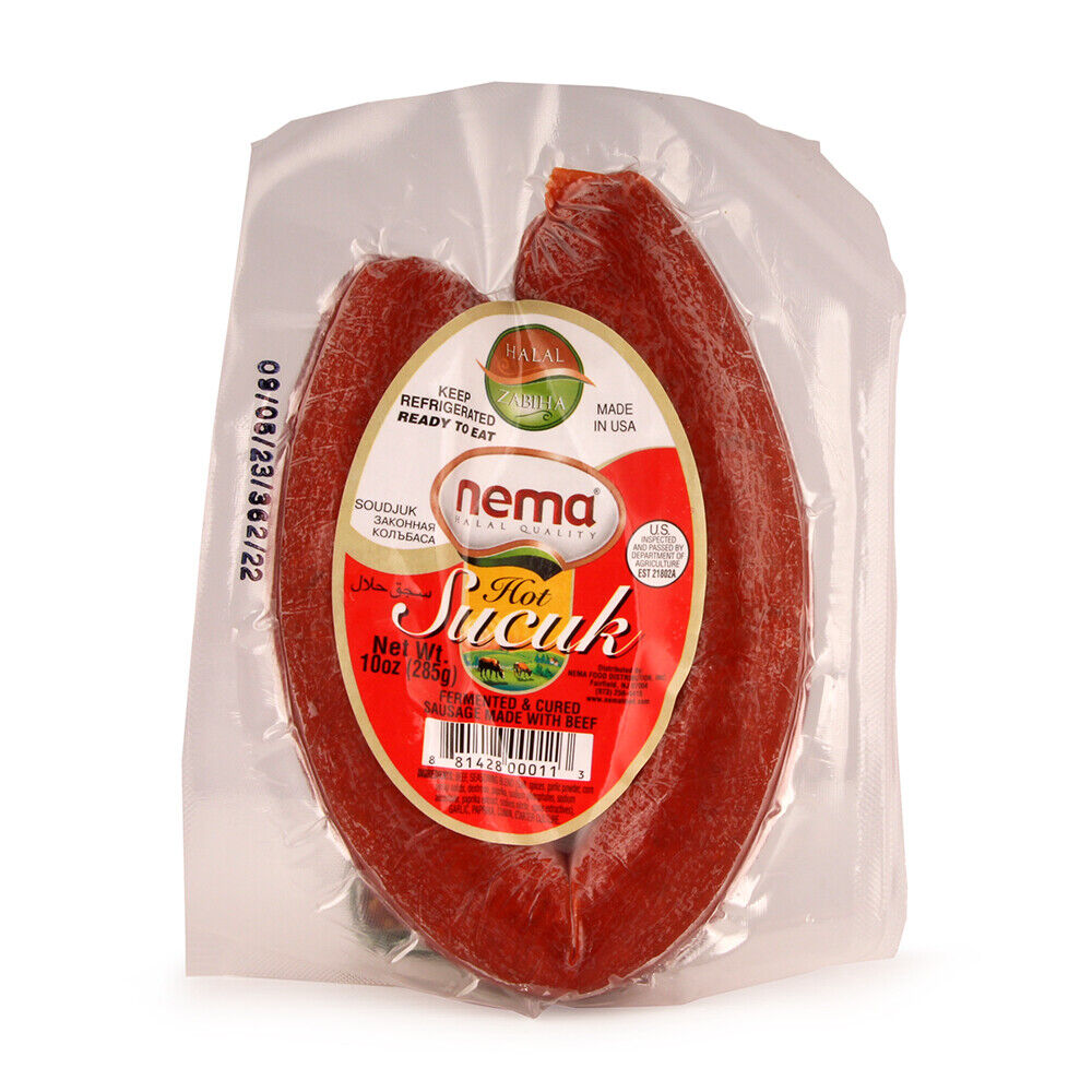Nema Hot Sucuk Sausage Made W/beef