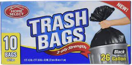 Quality Home Trash Bags 26gal 10ct