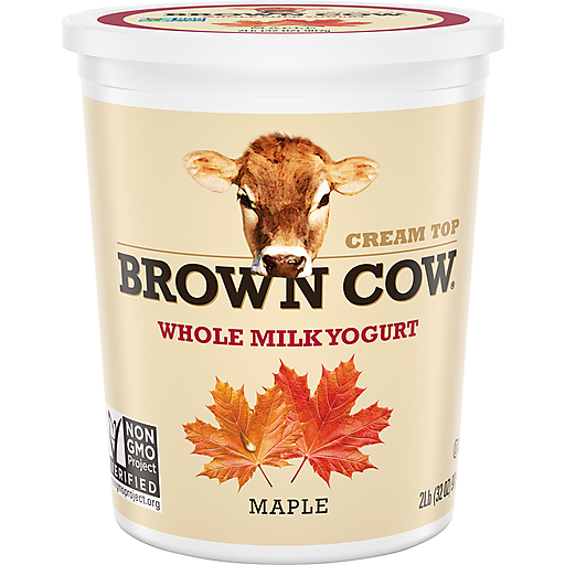Brown Cow Cream Top Maple Whole Milk Yogurt 32 Oz. Carton