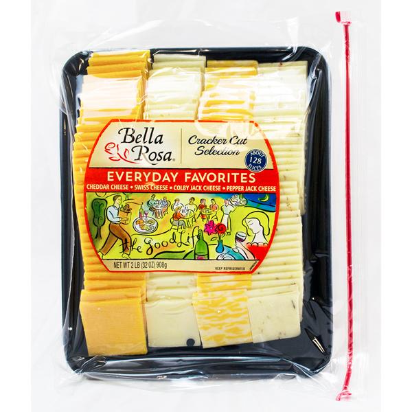 Bella Rosa Everday Favorites Cheese Slice Tray