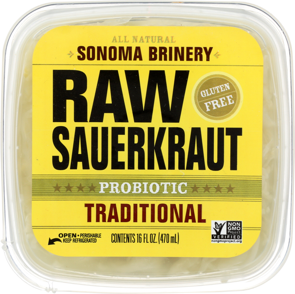 Sonoma Brinery Raw Sauerkraut Traditional, 16 Oz
