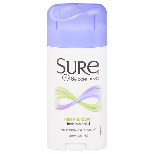 Sure Fresh & Cool Invisible Solid AntiPerspirant & Deodorant - 2.6 Oz