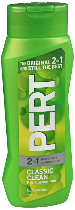 Idelle Labs Ltd USA Pert Plus 2 In 1 Shampoo And Conditioner Classic Clean For Normal Hair, 13.5 Ounce