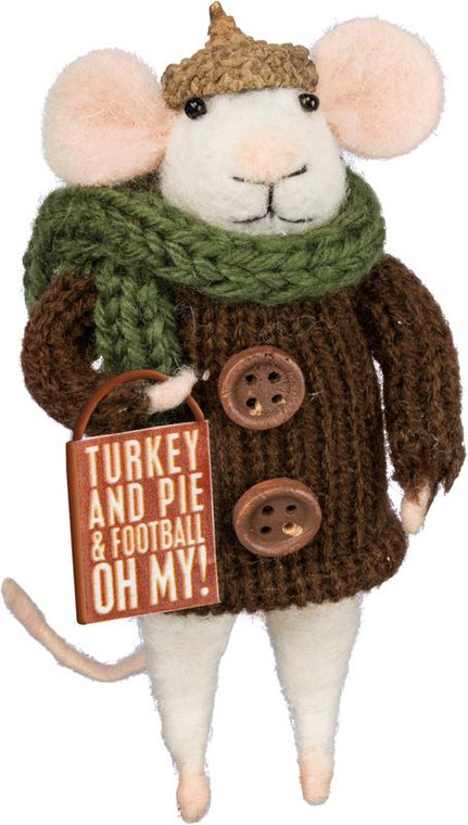 Mouse - Turkey And Pie - Set Of 4 (Pack Of 2) 33581 By Primitives By Kathy