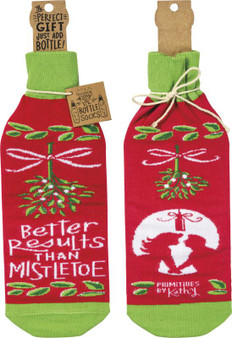 38694 Bottle Cover - Mistletoe - Set Of 6