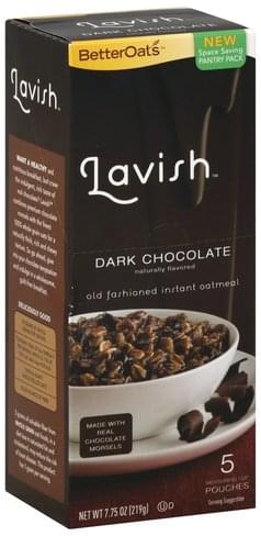 Better Oats Lavish Oatmeal, Instant, Dark Chocolate