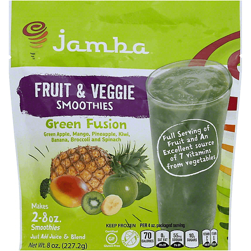 Jamba Juice Green Fusion Fruit & Veggie Smoothies - 8 Oz