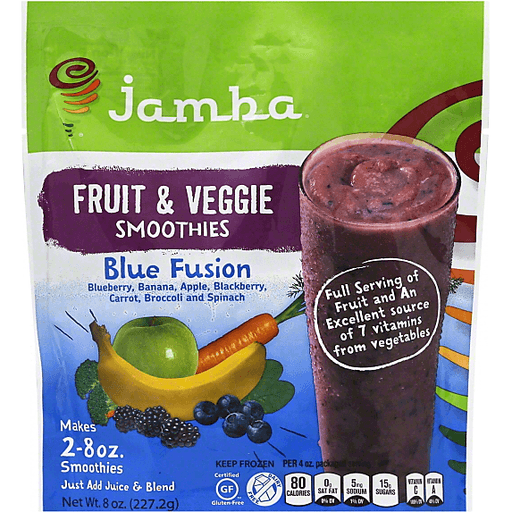 Jamba Juice Fruit & Veggie Smoothies, Blue Fusion