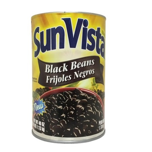 Sunvista Black Beans Whole 40oz-whole