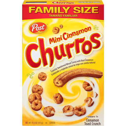 Post Mini Cinnammon Churros Cereal 14.5 Oz. Box