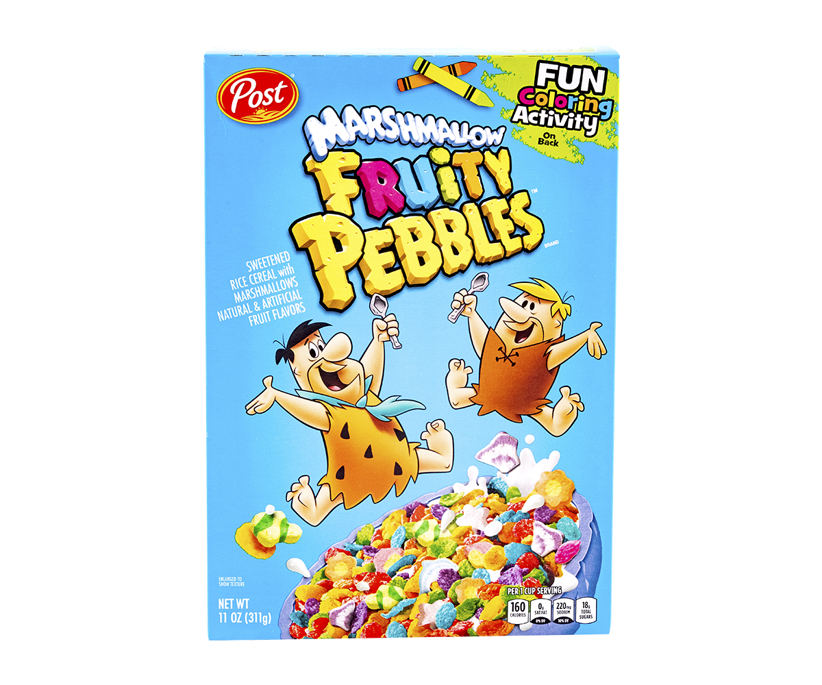 Fruity Pebbles Post Sweetened Rice Cereal With Marshmallows, 11 Oz