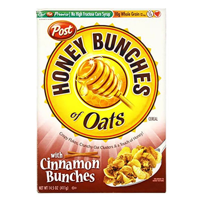 Honey Bunches Of Oats Post Cinnamon Cereal 14.5 Oz. Box