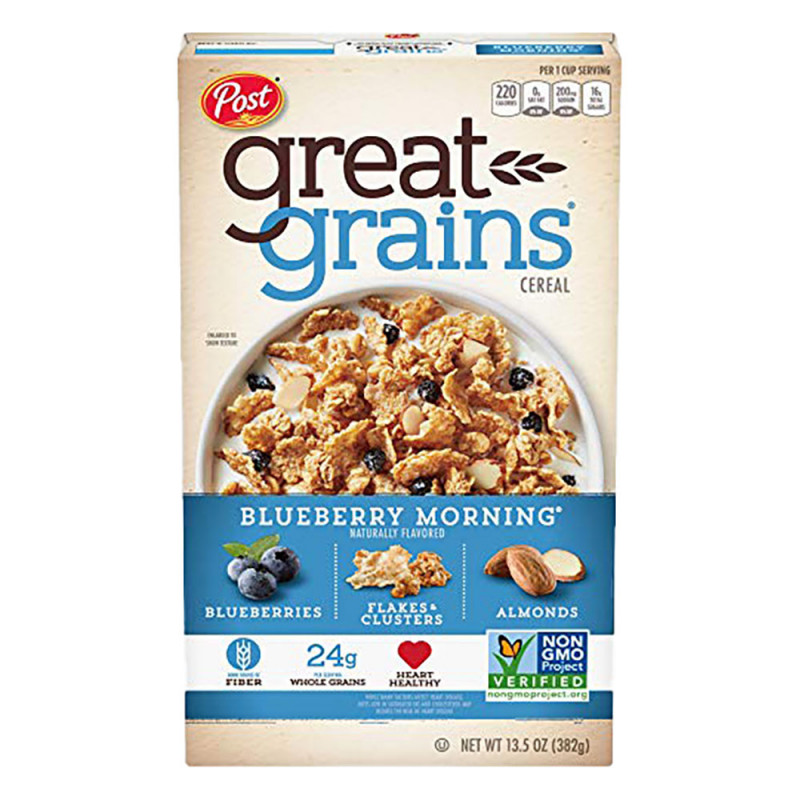 Great Grains Post Selects Blueberry Morning Cereal 13.5 Oz
