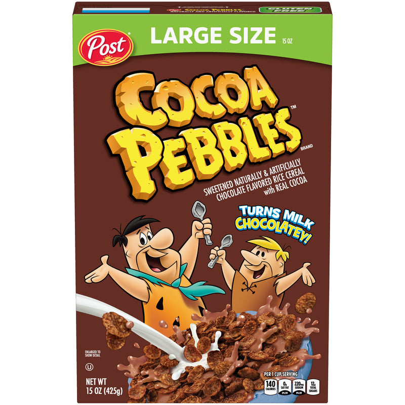 Cocoa Pebbles Post Cereal Family Size 425g