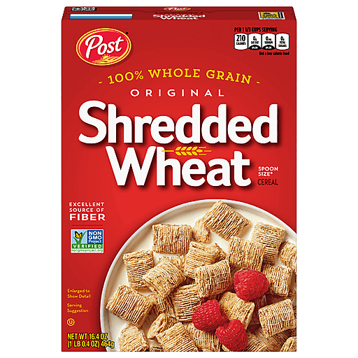 Post Cereal, Shredded Wheat, Original, Spoon Size 16.4 Oz