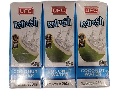Ufc 100% Coconut Water 250ml X3 Ufc 100%纯椰奶 (3盒装)