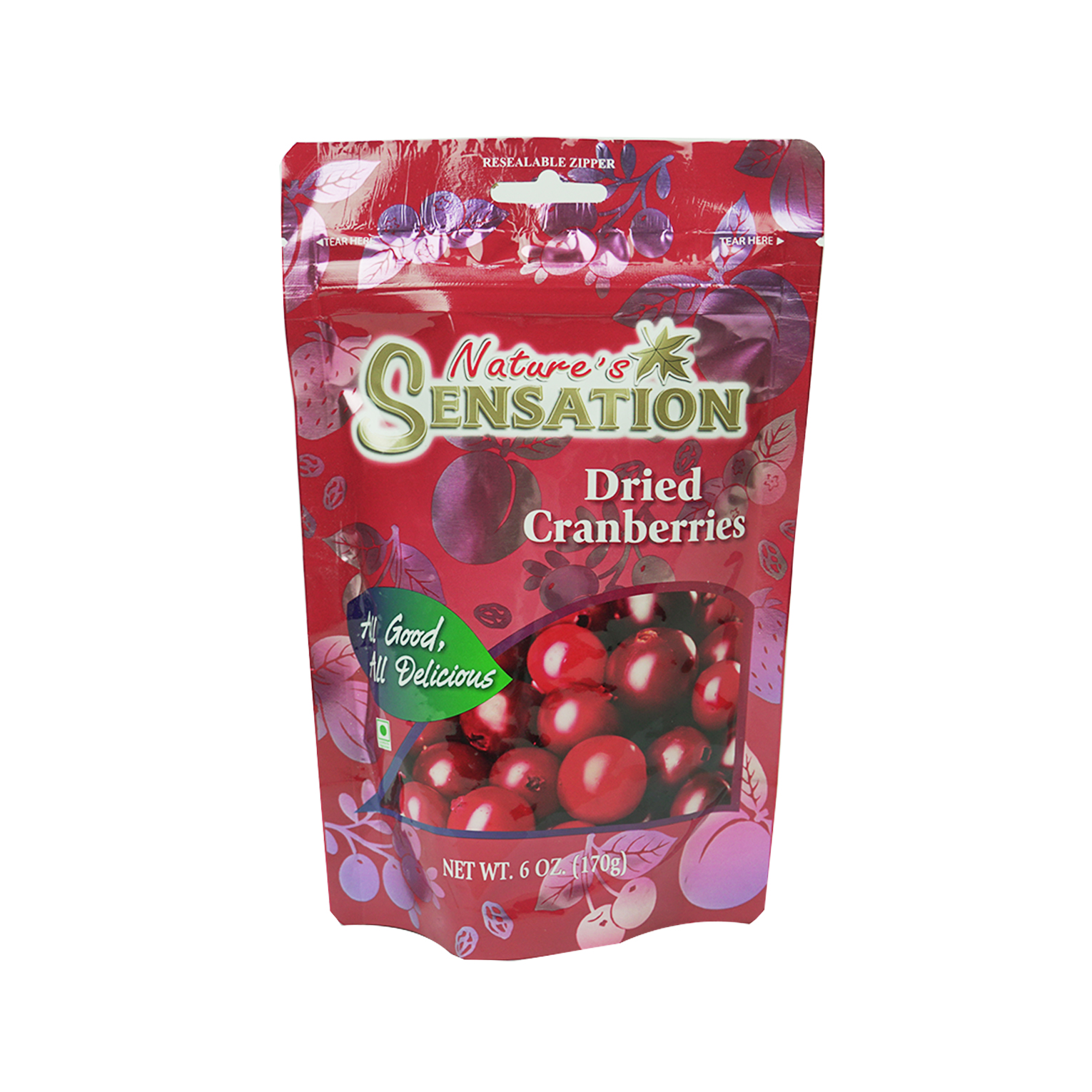Natures Sensation Dried Cranberries 170g