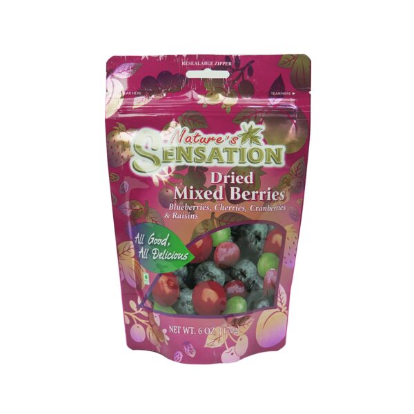 Nature's Sensation Dried Berries Mixed Fruit Snack Sweet Delicious Natural Food Preservation 170g