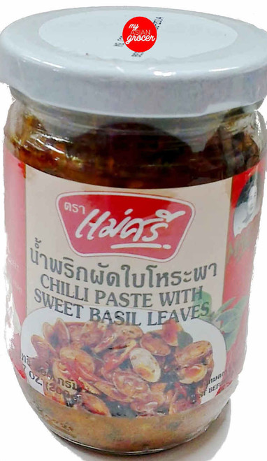 Maesri Chilli Paste With Sweet Basil Leaves 200g