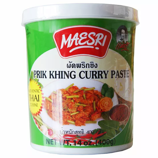 Maesri Authentic Thai Prik Khing Curry Paste - 400G